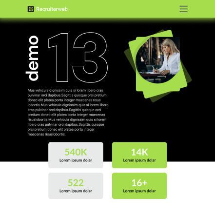 Recruitment Website Template 13 Launched