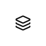 Stacked layers line icon