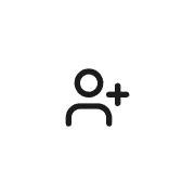 Add person line icon