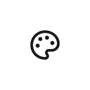 Paint palette line icon