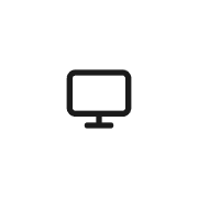 Desktop monitor line icon