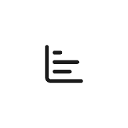 Aligned text lines line icon