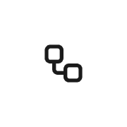 Connected nodes line icon
