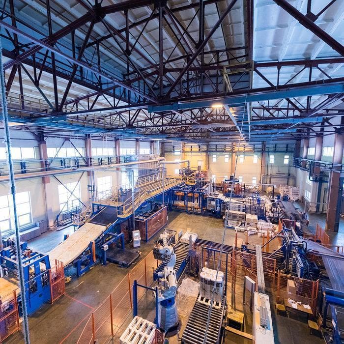 Photo of an industrial warehouse interior