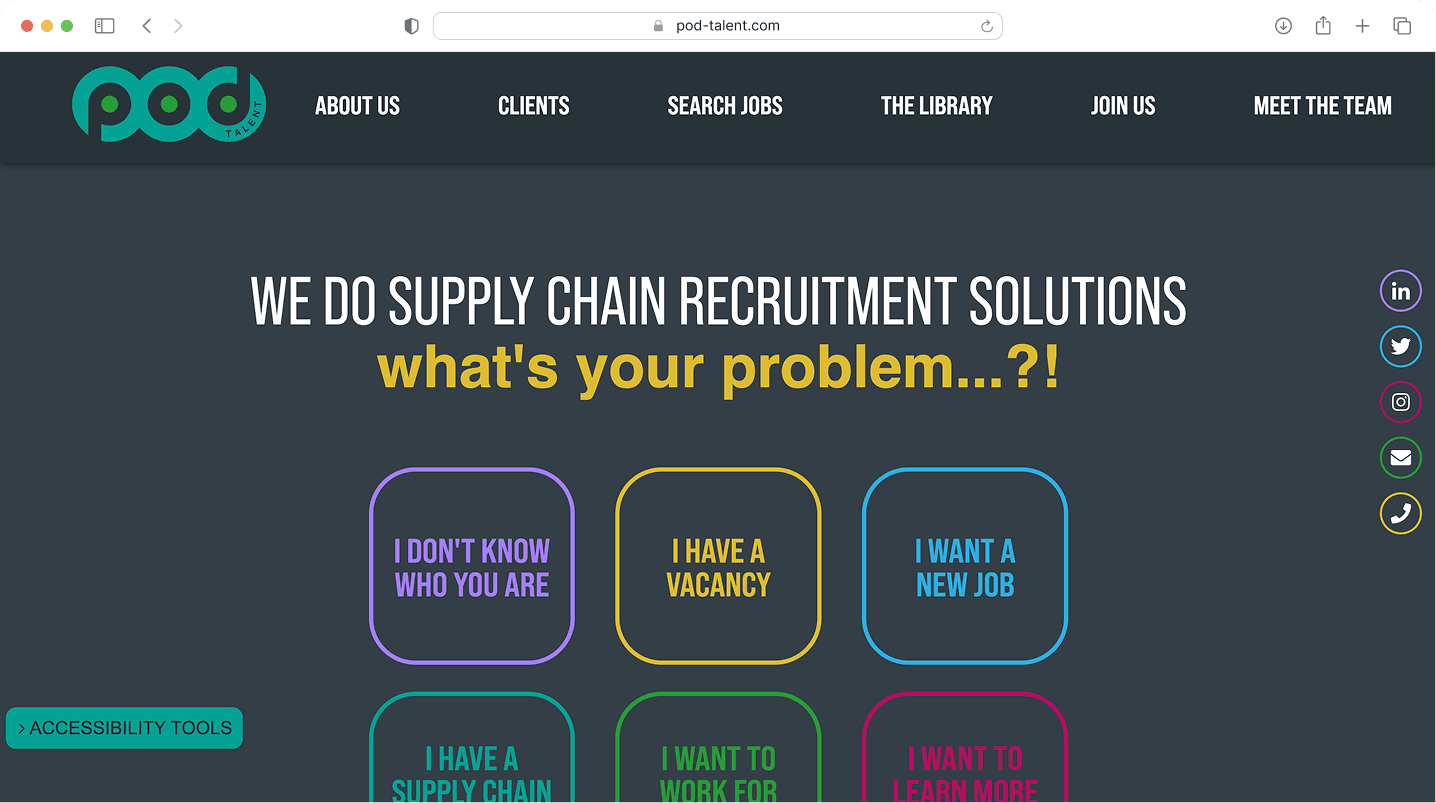Bespoke recruitment website