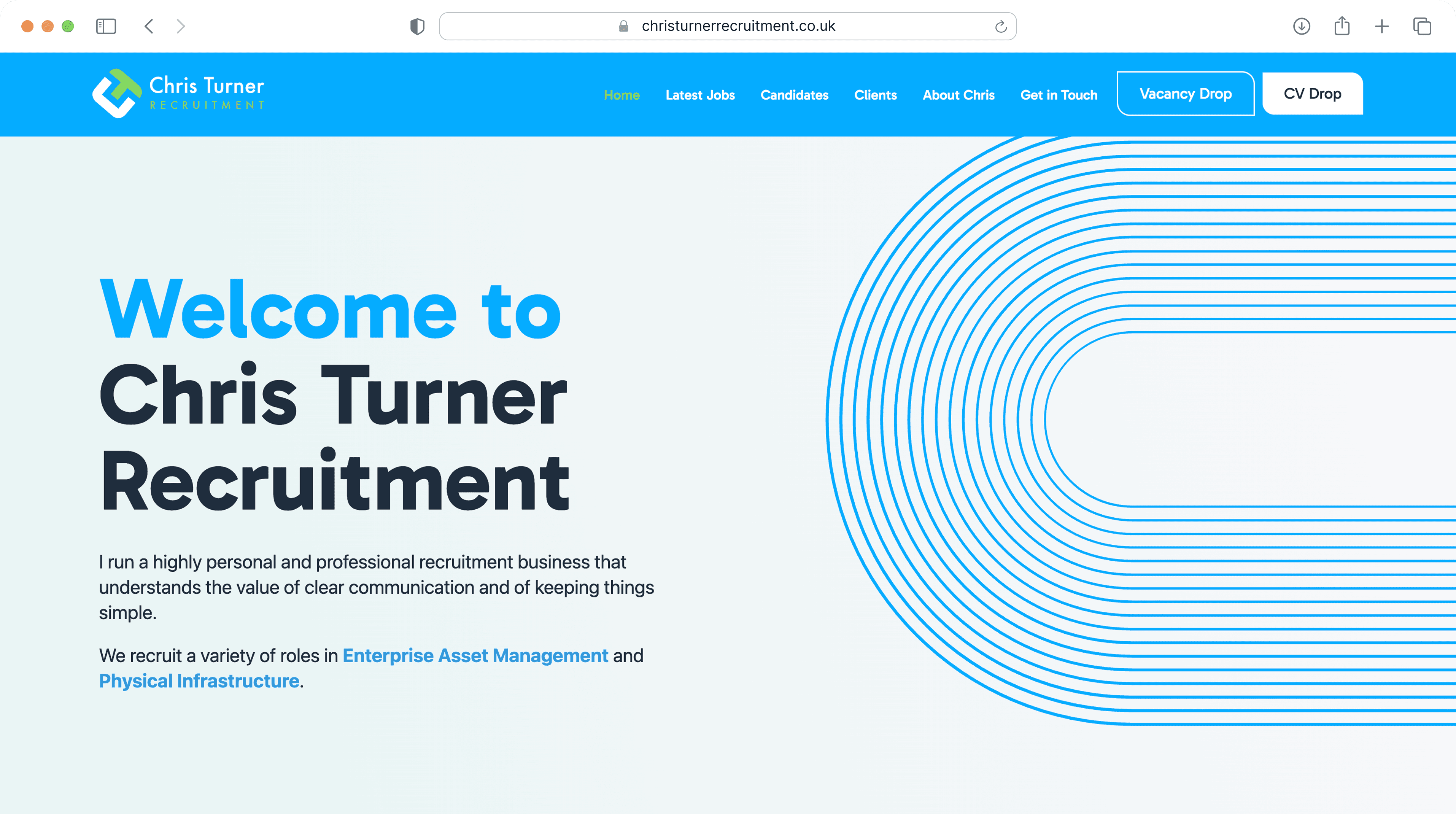 Template recruitment website design