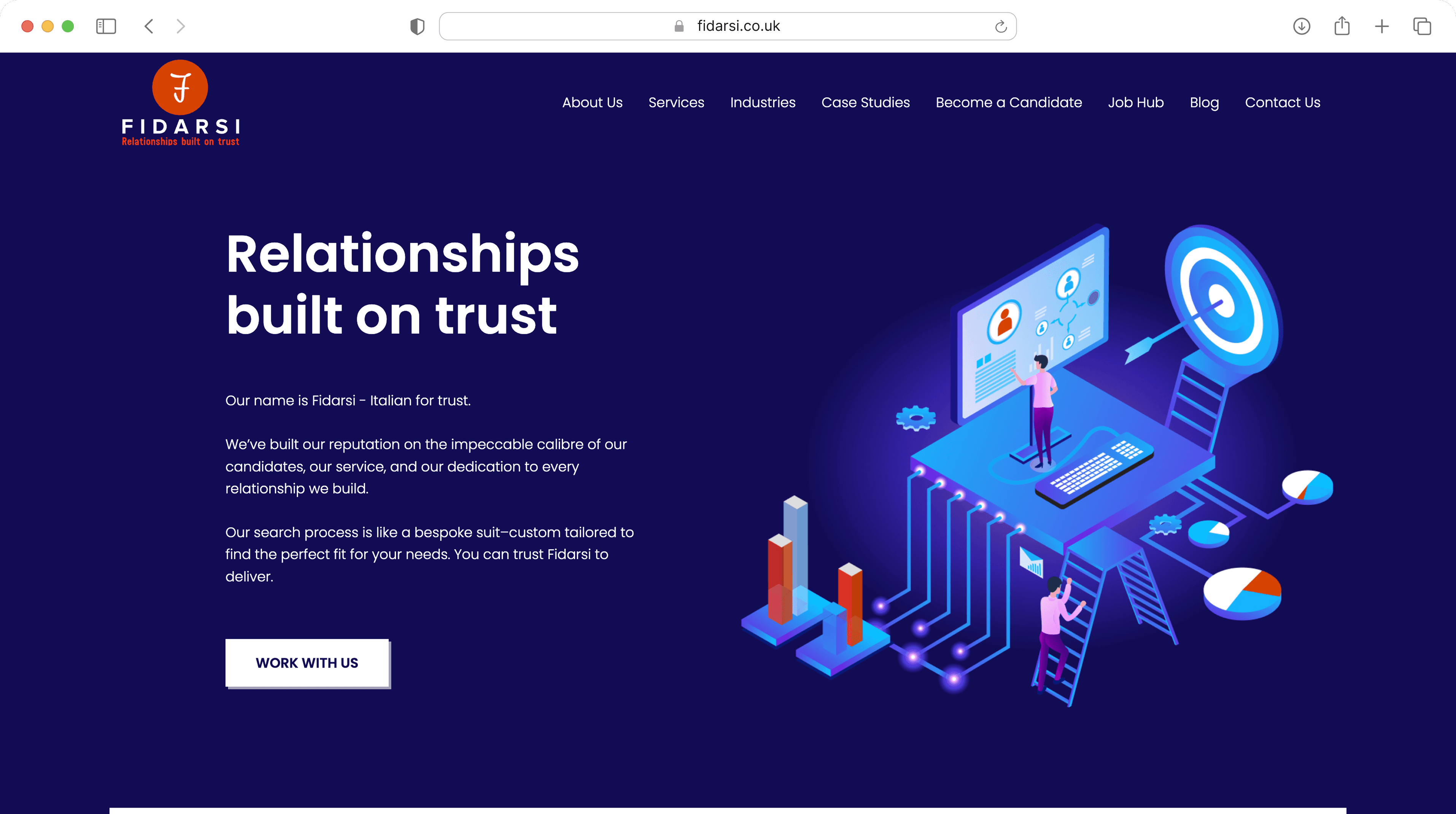 Semi-Bespoke recruitment website design
