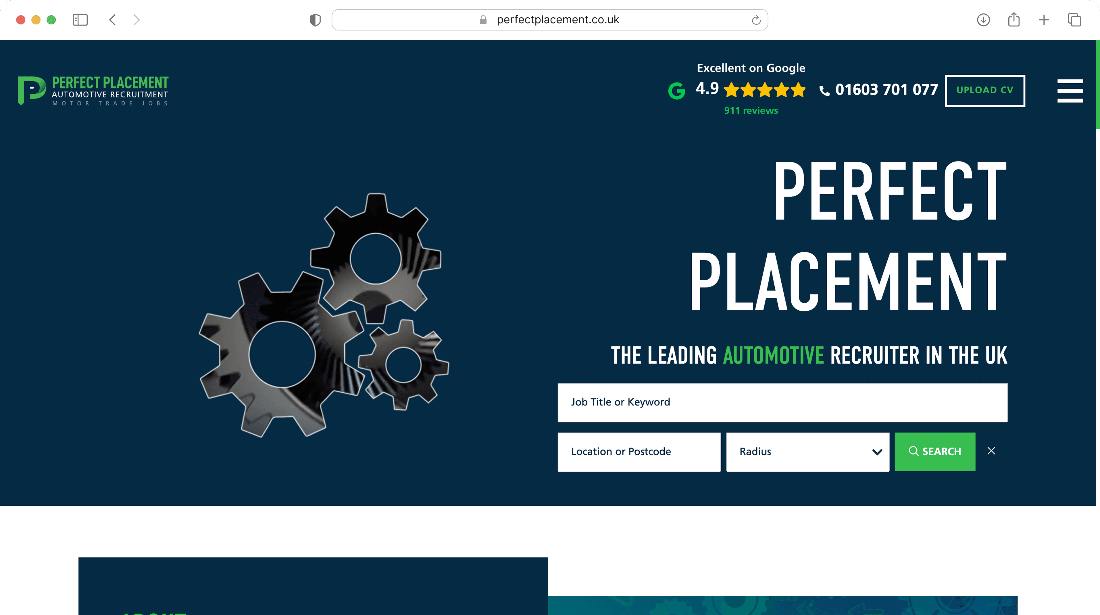 Bespoke recruitment website design
