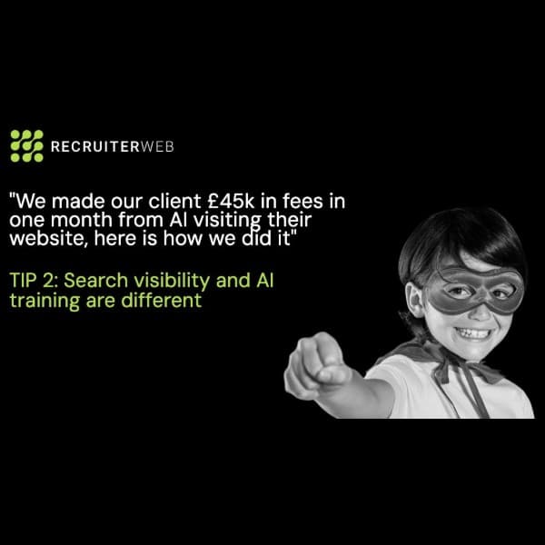 Tip 2 of 31: Search Visibility and AI Training Are Different