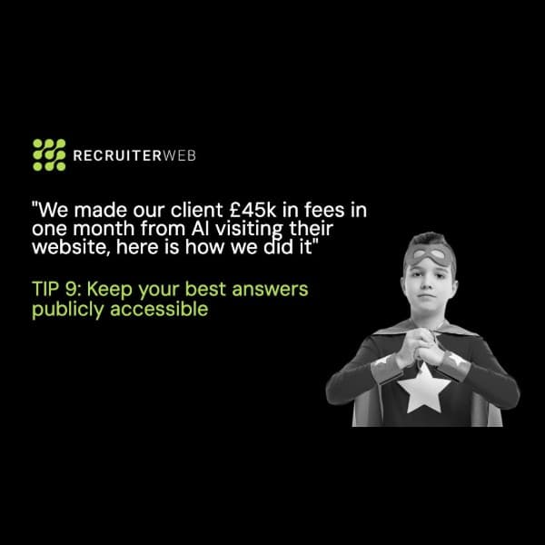 Tip 9 of 31: Keep Your Best Answers Publicly Accessible