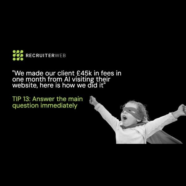 Tip 13 of 31: Answer the Main Question Immediately
