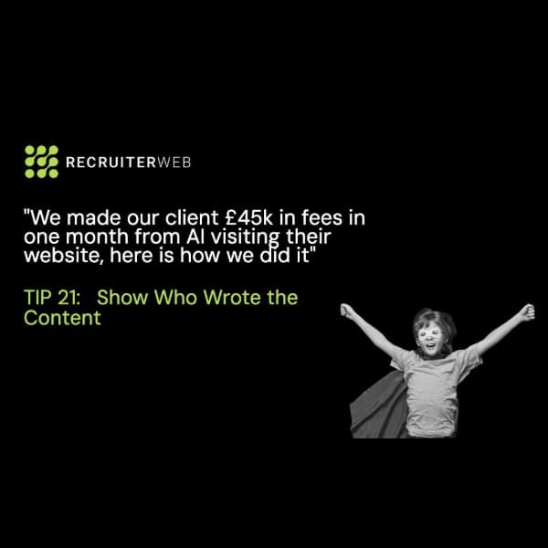 Tip 21 of 31: Show Who Wrote the Content