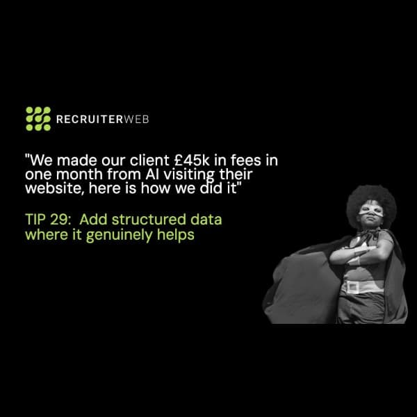 Tip 29 of 31: Add Structured Data Where It Genuinely Helps
